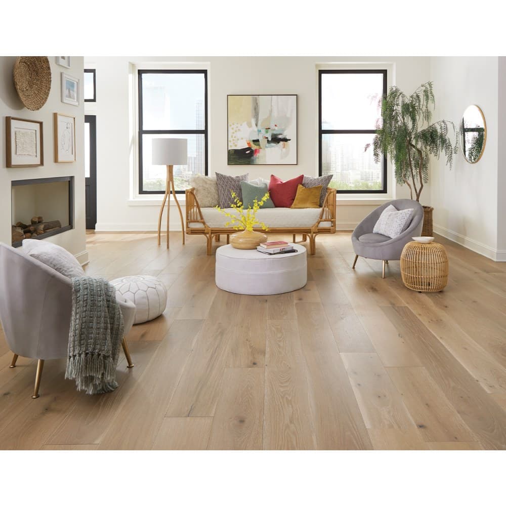 Mullican Castillian Premier 9.44" Engineered European White Oak - Coastal Fog - Image 2