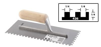 Crain Trowel #42 1/4 x 1/4 x 3/8  #426 - Image 1