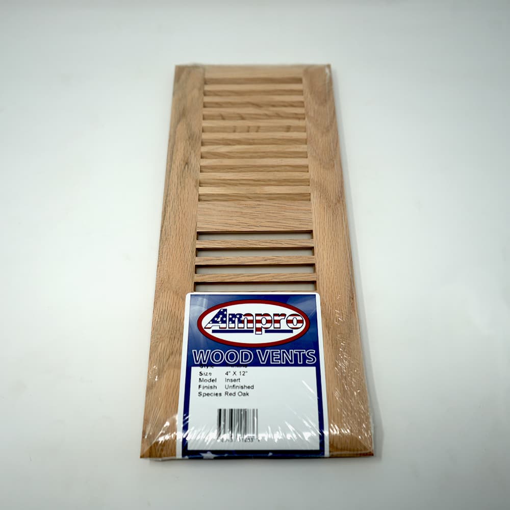 Trimline Vent - 4" x 12" Red Oak Surface - Image 1