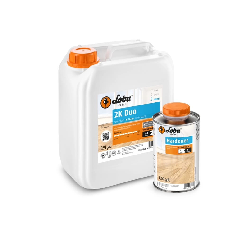 Loba 2K Duo Satin - 1 Gal w/ Hardener - Image 1