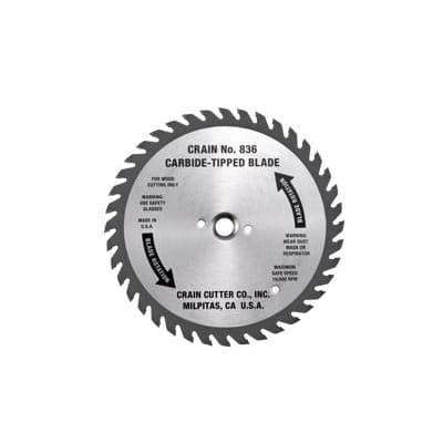Crain Carbide Tipped Blade #836 For #835 Saw - Image 1