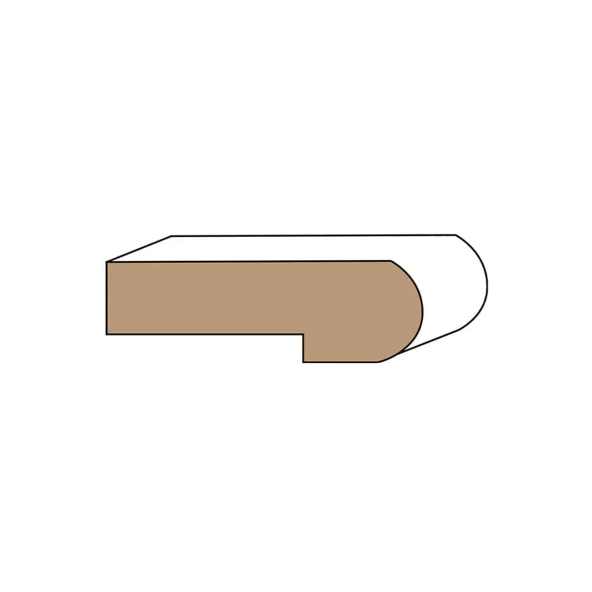 Stair Nosing 3 1/2" x 1 1/8" - White Oak - 78"