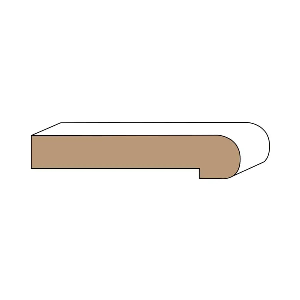 Stair Nosing 5 1/4" x 1 1/8" - White Oak - 78"