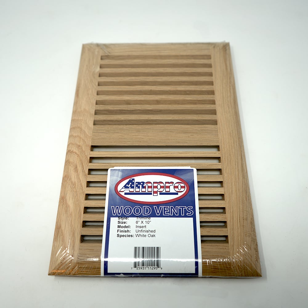 Trimline Vent - 6" x 10" White Oak Surface