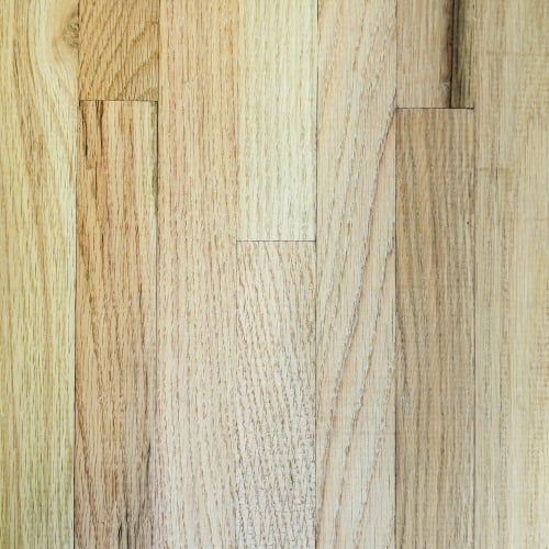 1 1/2" x 3/4" Red Oak Common and Better Unfinished Solid Hardwood Flooring