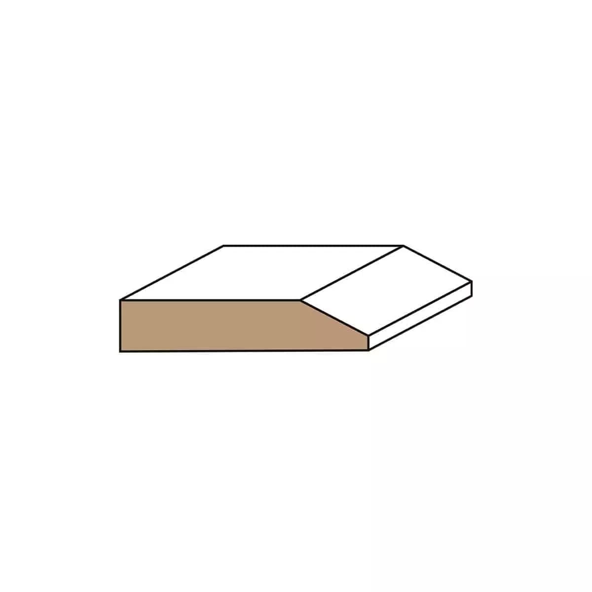 Reducer 3/4" x 2 1/4" - White Oak - 78"