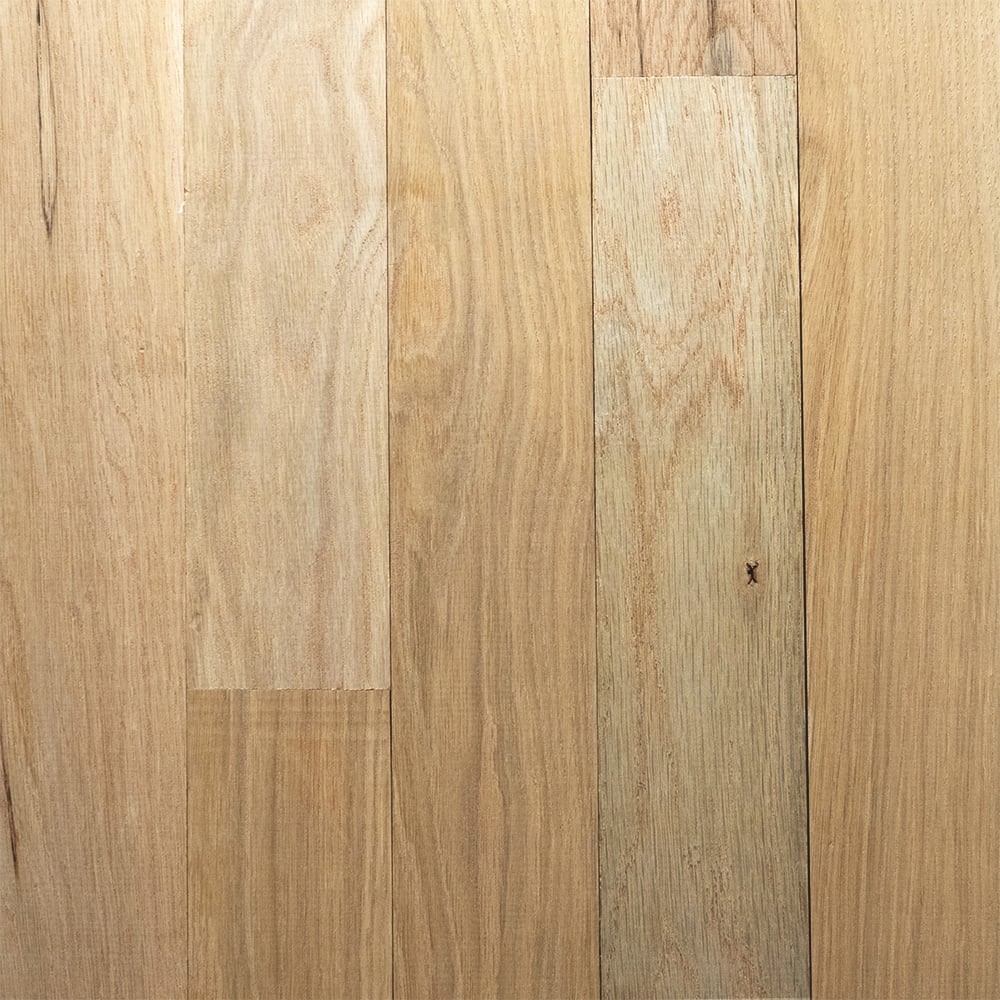 1 1/2" x 3/4" White Oak Common and Better Unfinished Solid Hardwood Flooring