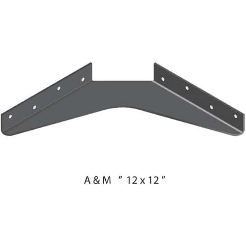 BRACKET-12X12-BRUSHED ALUMINUM thumbnail 1
