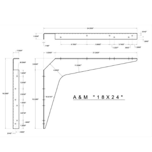 BRACKET-18X24-STAINLESS STEEL thumbnail 4
