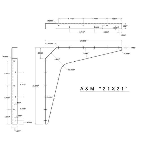 BRACKET-21X21-BLACK thumbnail 3