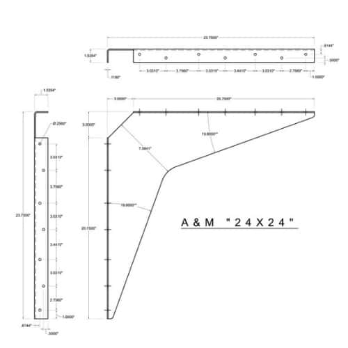 BRACKET-24X24-WHITE thumbnail 3