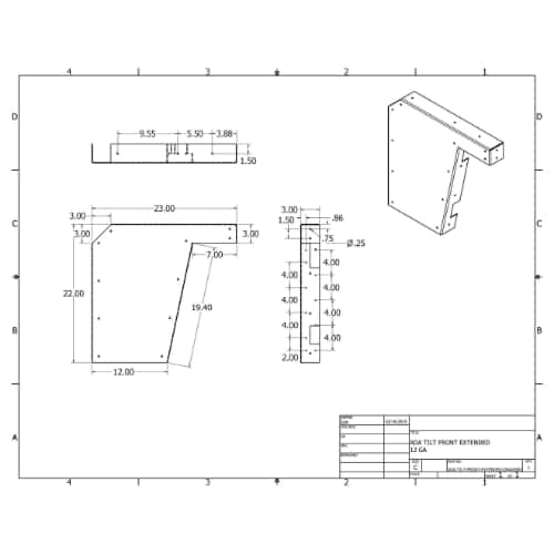 BRACKET-ADA-BLACK-23HOLE thumbnail 2