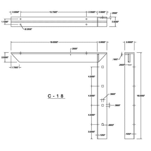 BRACKET-C(2.0)-18-ALMOND thumbnail 2