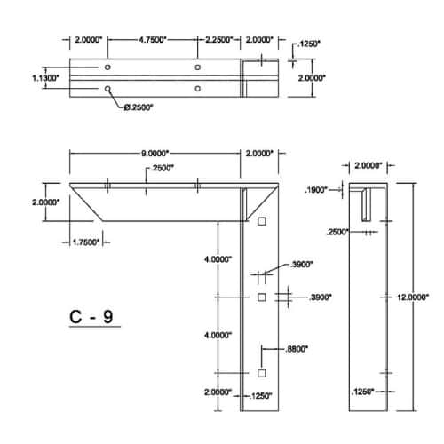BRACKET-C(2.0)-9-BLACK thumbnail 3
