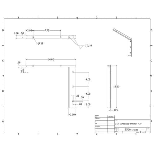 BRACKET-CFLAT(1.0)-12-BLACK thumbnail 2