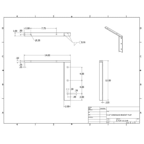 BRACKET-CFLAT(1.0)-12-WHITE thumbnail 3