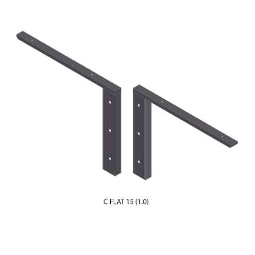 BRACKET-CFLAT(1.0)-15-BLACK thumbnail 1