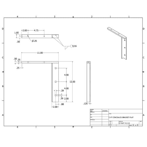 BRACKET-CFLAT(1.0)-9-BLACK thumbnail 2