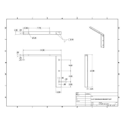 BRACKET-CFLAT(2.0)-12-BLACK thumbnail 3