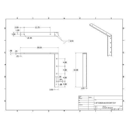 BRACKET-CFLAT(2.0)-18-BLACK thumbnail 3
