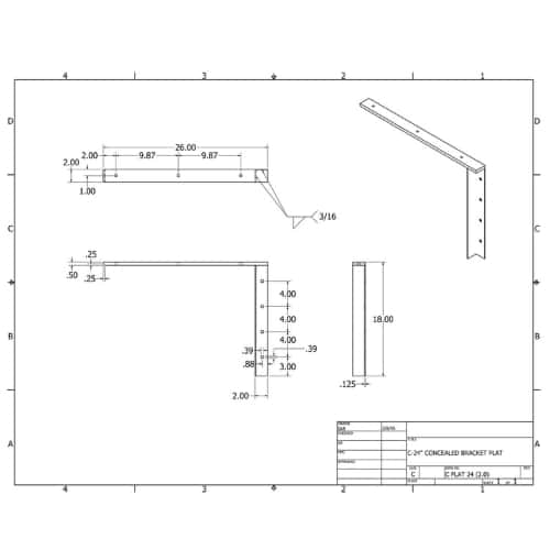BRACKET-CFLAT(2.0)-24-BLACK thumbnail 2