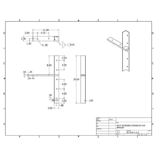 BRACKET-ECFLAT(2.0)-12-WHITE thumbnail 2