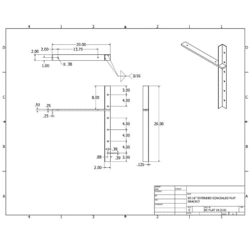 BRACKET-ECFLAT(2.0)-18-WHITE thumbnail 2