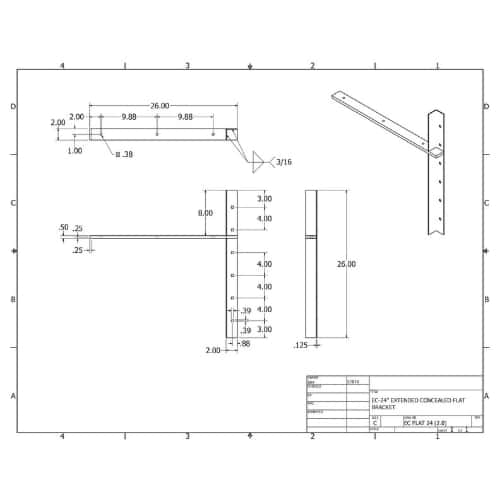 BRACKET-ECFLAT(2.0)-24-BLACK thumbnail 3