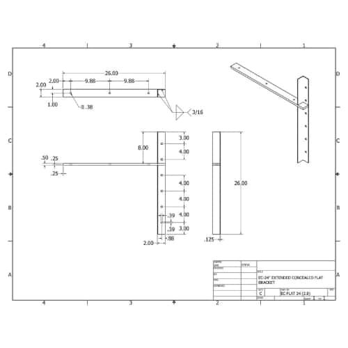 BRACKET-ECFLAT(2.0)-24-WHITE thumbnail 2