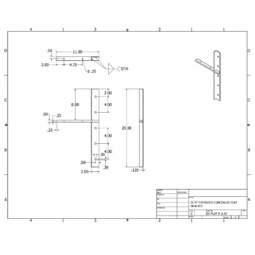 BRACKET-ECFLAT(2.0)-9-BLACK thumbnail 2
