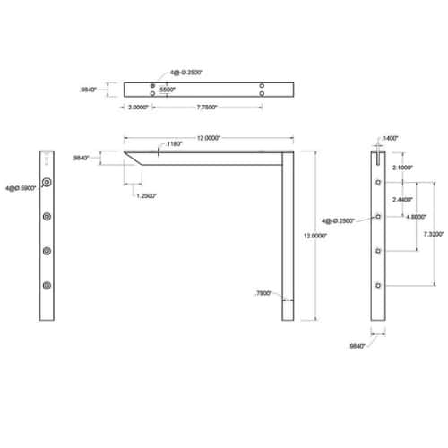 BRACKET-HYB(1.0)-12-WHITE thumbnail 2