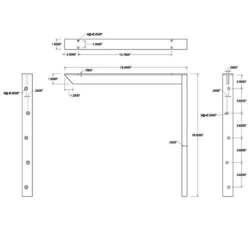 BRACKET-HYB(1.5)-18-WHITE thumbnail 3