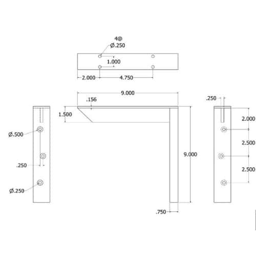 BRACKET-HYB(1.5)-9-WHITE thumbnail 2