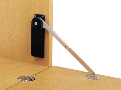 HDS-10HR/BLK - Soft Down Stay - Downward Opening - Heavy Duty - Right Handed - Black - Sugatsune