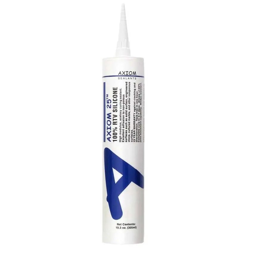 AX25CL - Rtv Silicone Caulk - Translucent - Clear - 10.3oz Cartridge - Axiom