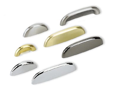 RD-90/SN - Edge Pull - Round - 74mm Center to Center - Satin Nickel - Sugatsune
