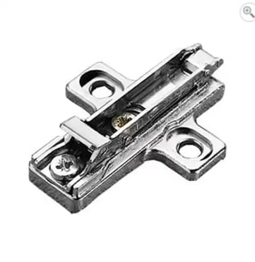 BAR3R29 - Baseplate -  2mm - Steel/Cast - Wood Screw - Clip On - Nickel Finish - Salice