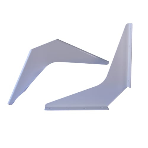 12 inch x 12 inch - Work Station Bracket - White - A and M Hardware