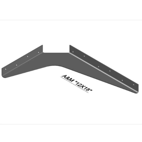 12 inch x 18 inch - Work Station Bracket - Stainless Steel - A and M Hardware