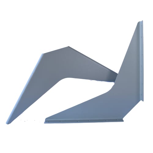 15 inch x 15 inch - Work Station Bracket - Gray - A and M Hardware