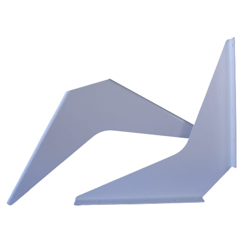 15 inch x 15 inch - Work Station Bracket - White - A and M Hardware