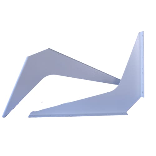 15 inch x 21 inch - Work Station Bracket - White - A and M Hardware