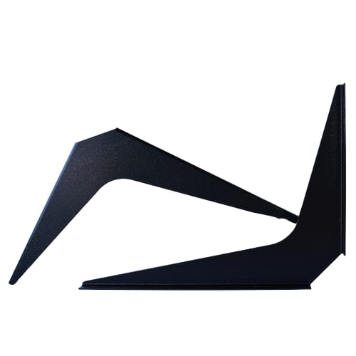 18 inch x 24 inch - Work Station Bracket - Black - A and M Hardware