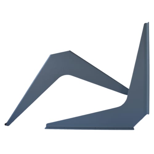 21 inch x 21 inch - Work Station Bracket - Gray - A and M Hardware