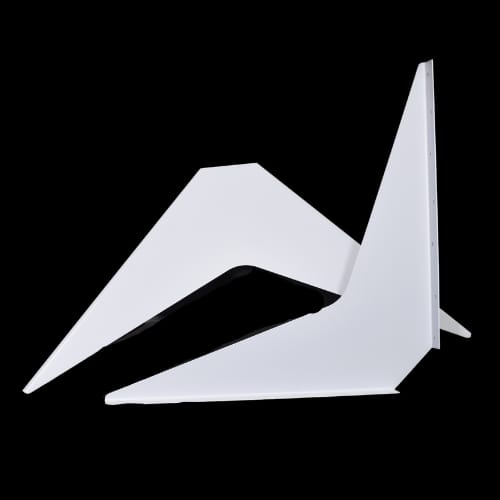 24 inch x 24 inch - Work Station Bracket - White - A and M Hardware