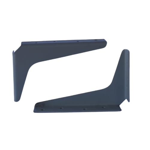 5 inch x 8 inch - Shelf Support Bracket - Primer - A and M Hardware