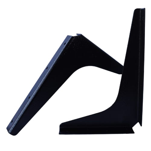8 inch x 12 inch - Shelf Support Bracket - Black - A and M Hardware