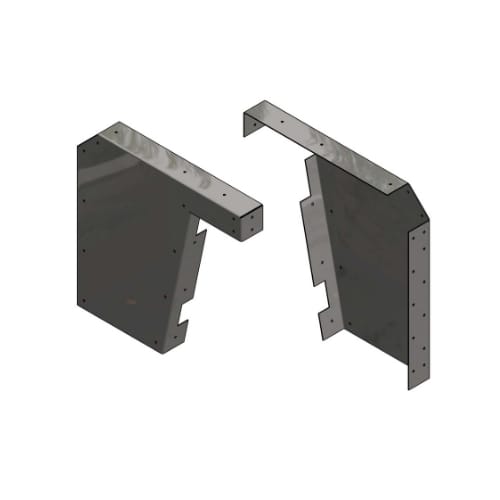 23 inch - ADA Bracket - With Holes - Black - A and M Hardware