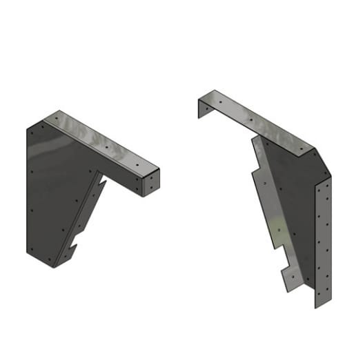 21 inch - ADA Bracket - White - A and M Hardware