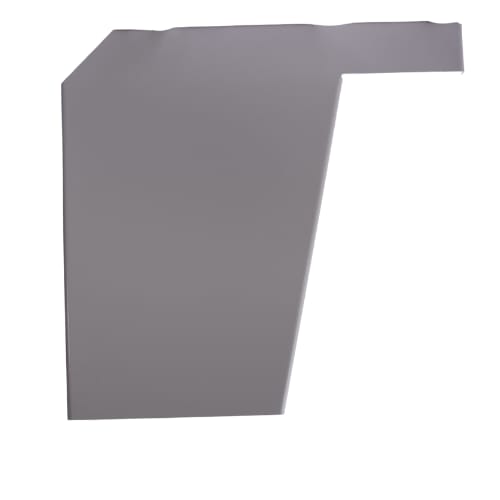 23 inch - ADA Bracket - No Holes - White - A and M Hardware